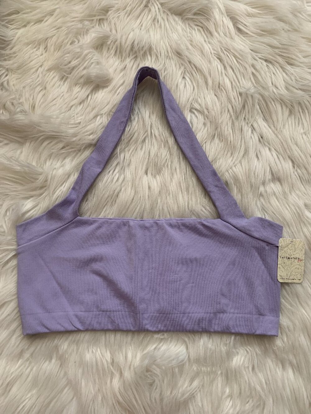INTIMATELY FREE PEOPLE Margot Seamless Halter Bralette in Lavender Sz MED/LAR